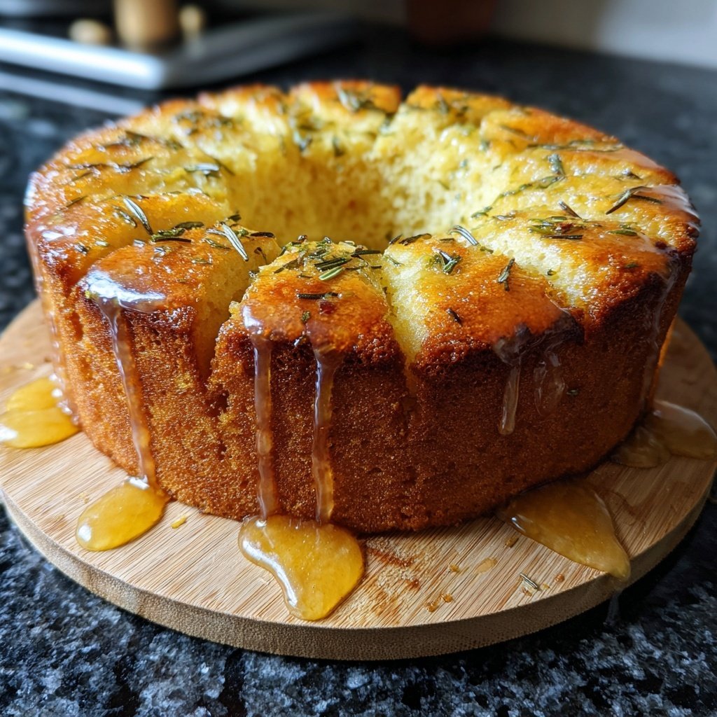 Zitronenkuchen mit Rosmarin