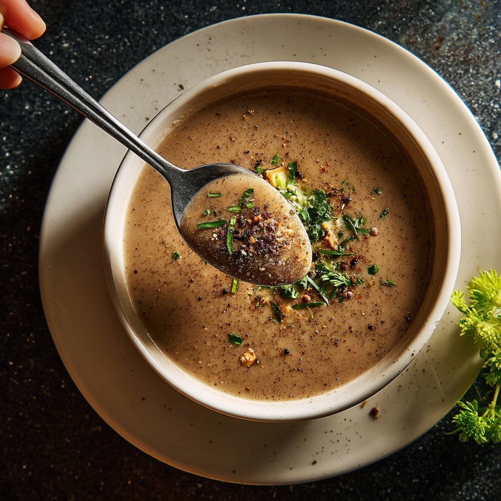 Blumenkohlsuppe mit Muskat und Pfeffer