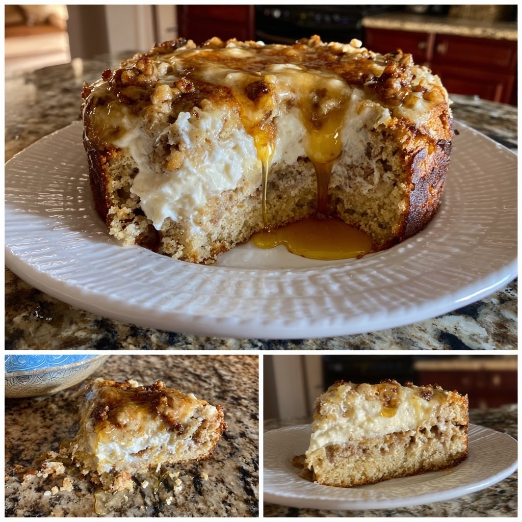 Bananenkuchen mit Joghurt und Honig