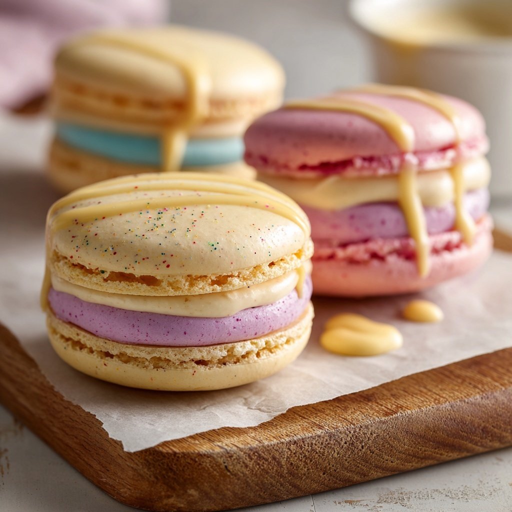 Macarons in Herzform