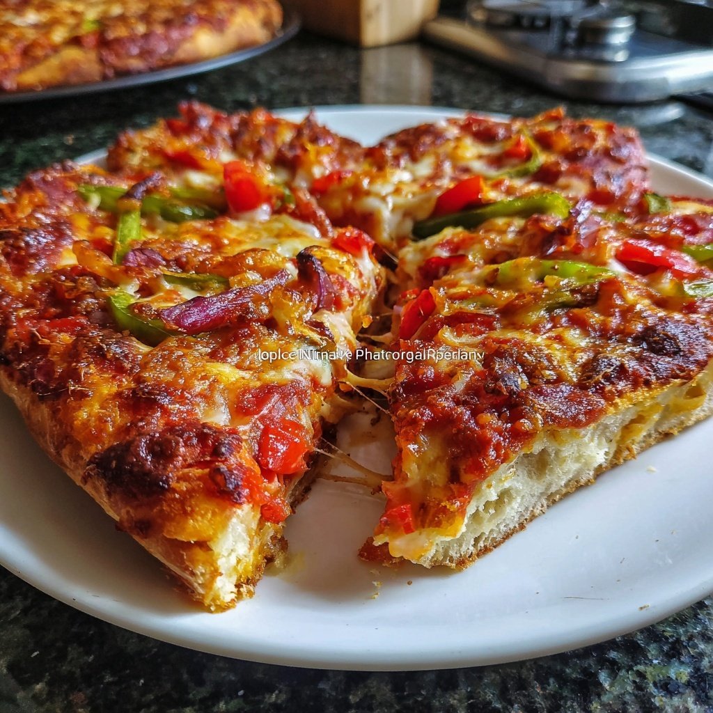 Valentins-Pizza in Herzform